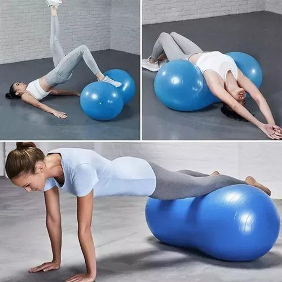 GENERICO - Pelota Ovalada Anti-deslizante para Yoga y Rehabilitación
