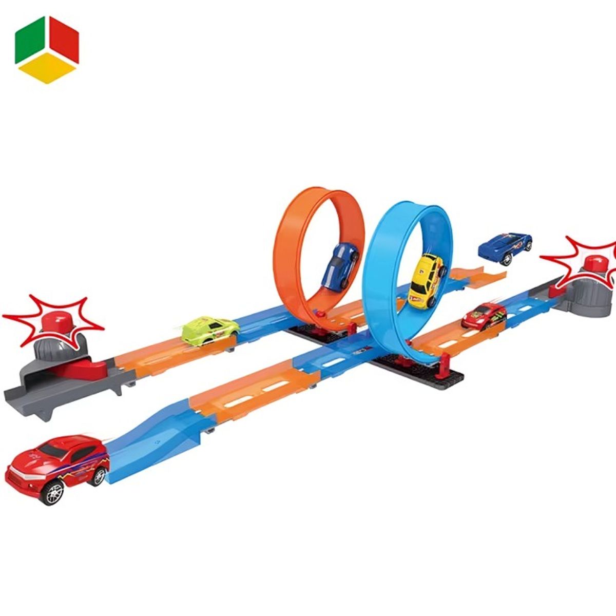GENERICO - Pista De Autos Alta Velocidad Triple Vuelta Track