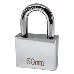 GENERICO - Candado Metalico de 50mm con Llave Maestra - 10 Unidades