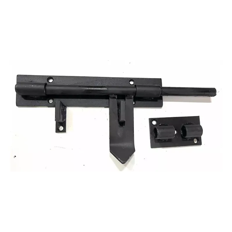 GENERICO - Picaporte Carcelero Reforzado de 40 cm Negro Artesanal