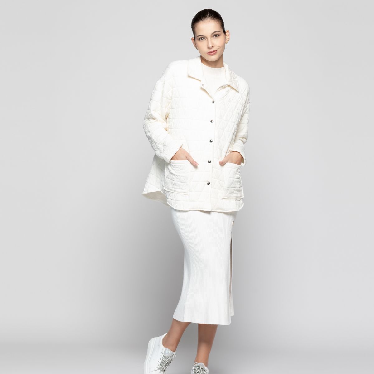 LINEATRE - Chaqueta Mujer Marcela Blanco Lineatre