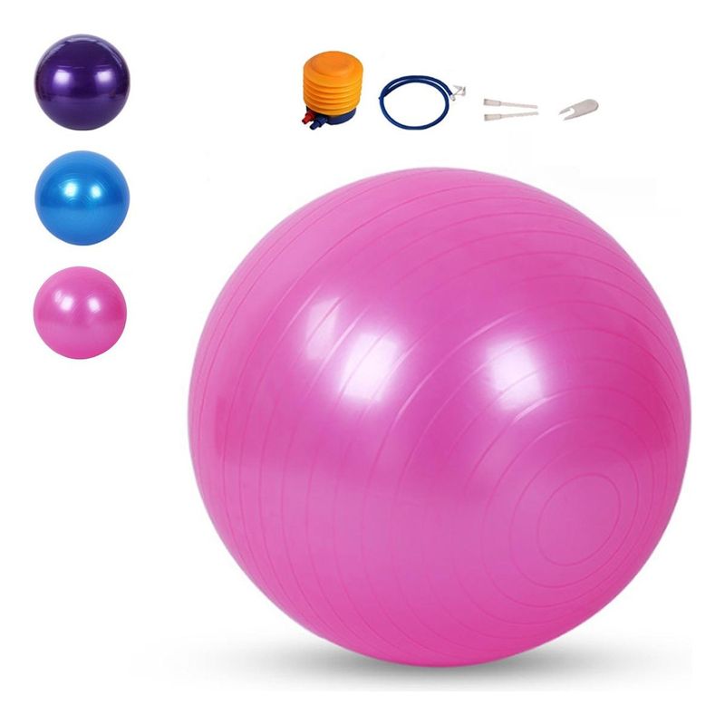 GENERICO - Pelota de Yoga 55 cm con Inflador para Ejercicio y Pilates