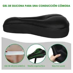 GENERICO - Cojín de Gel Ergonómico para Sillin de Bicicleta Universal