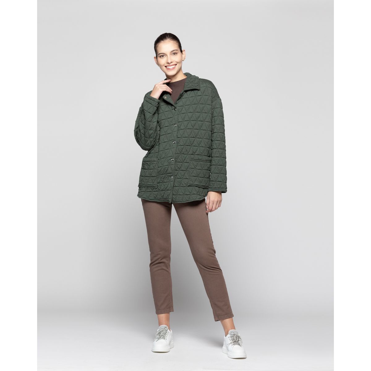 LINEATRE - Chaqueta Mujer Marcela Verde Lineatre