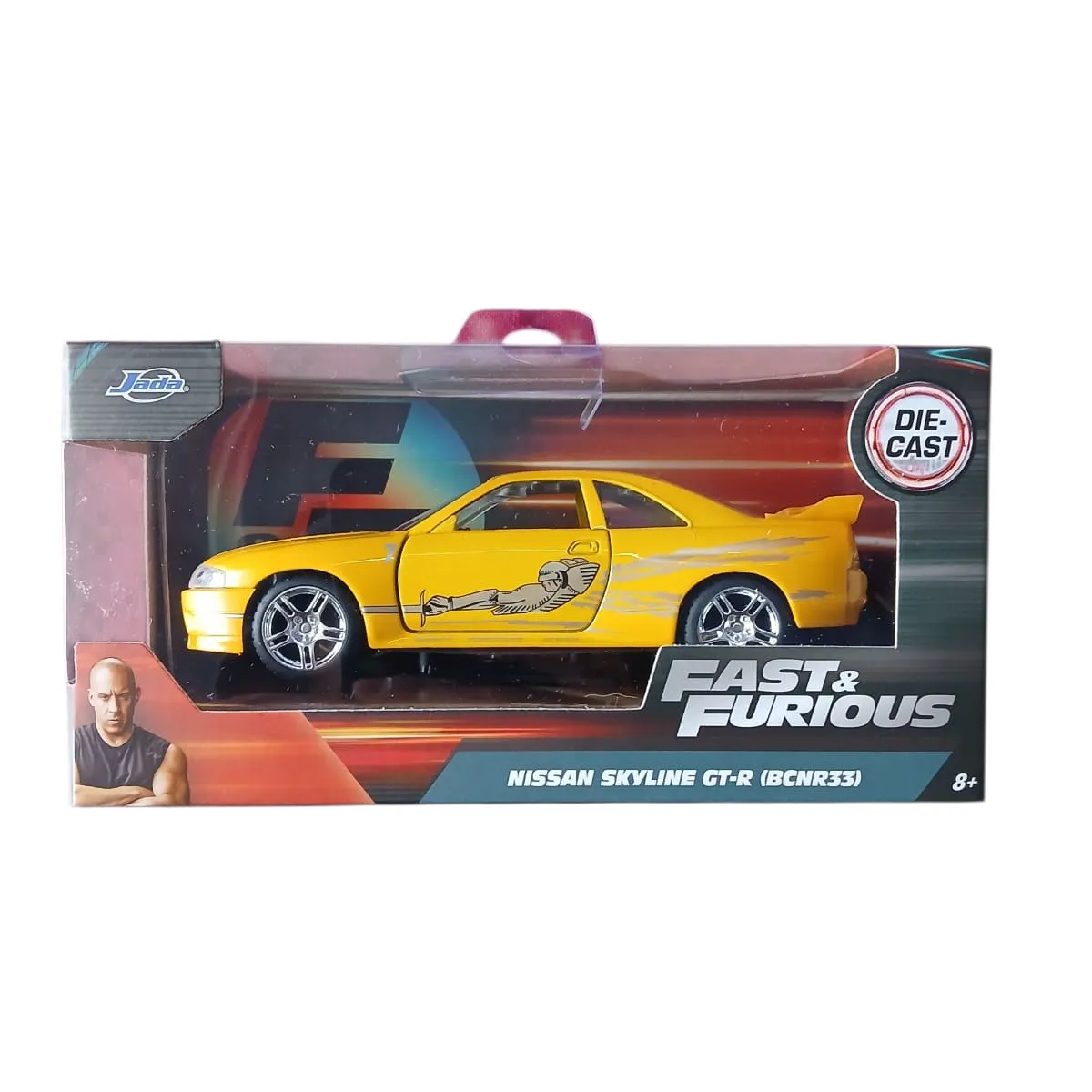 JADA TOYS - Nissan Skyline GT-R (BCNR33 )Rapido y Furioso 1 Jada 1:32
