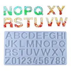 GENERICO - Molde de Resina para Llaveros Personalizados y Letras DIY