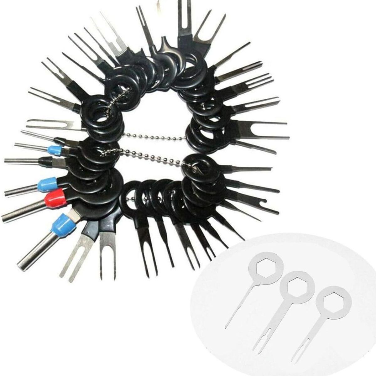 GENERICO - Kit de 39 Piezas para Extraer Terminales Automotrices