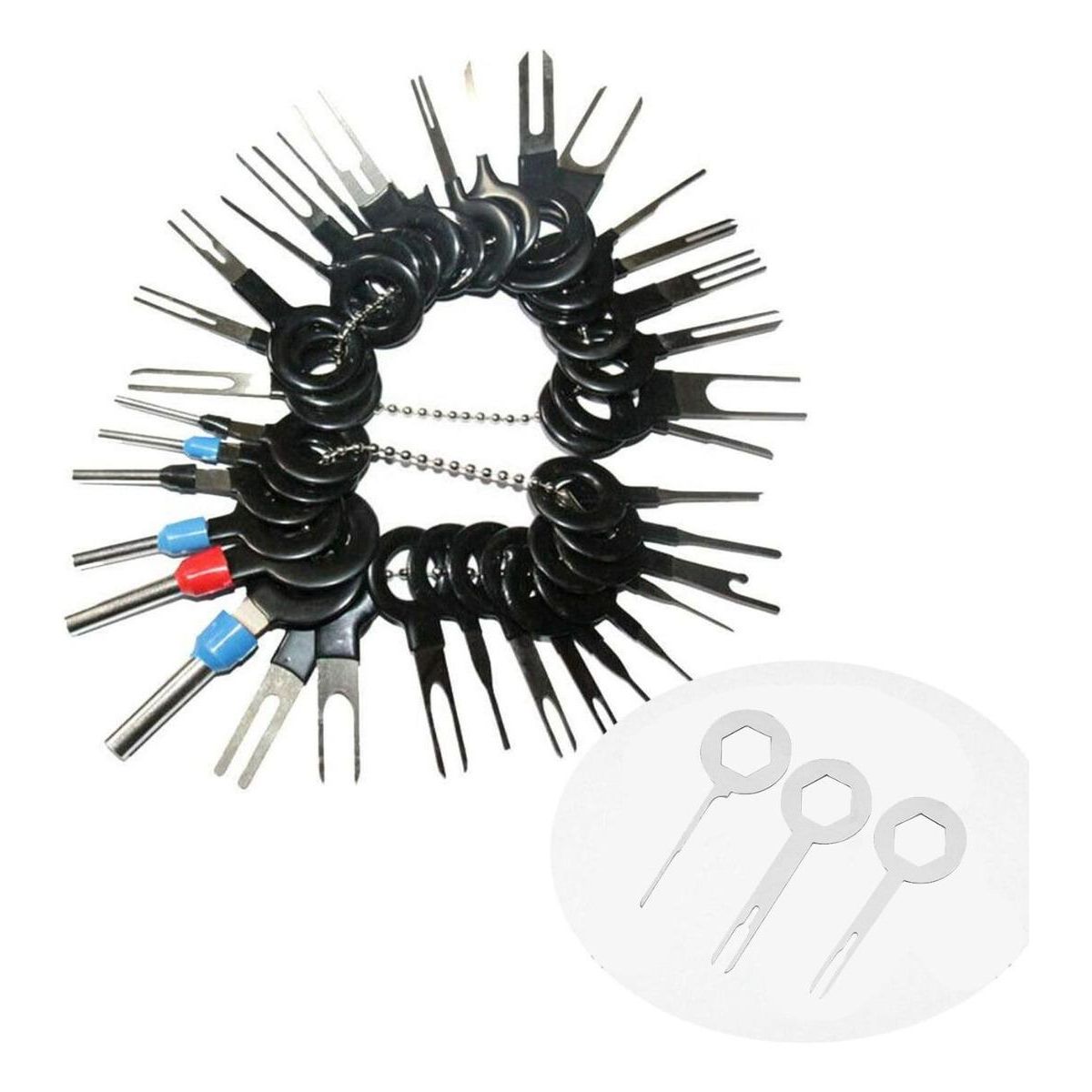 GENERICO - Kit de 39 Piezas para Extraer Terminales Automotrices