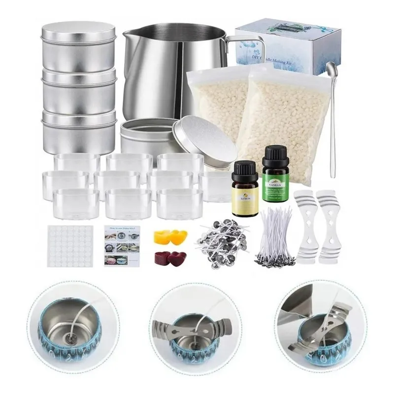 GENERICO - Kit Completo de Velas para Bricolaje 153 Piezas Creativas