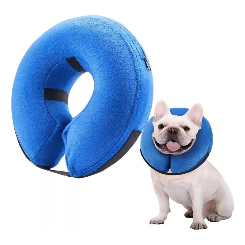 GENERICO - Collar Inflable Suave para Protección de Mascotas Móviles