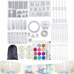 GENERICO - Juego Completo de Moldes de Silicona para Joyería y Manualidades