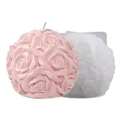 GENERICO - Moldes de Silicona para Velas y Jabones con Diseño de Rosas
