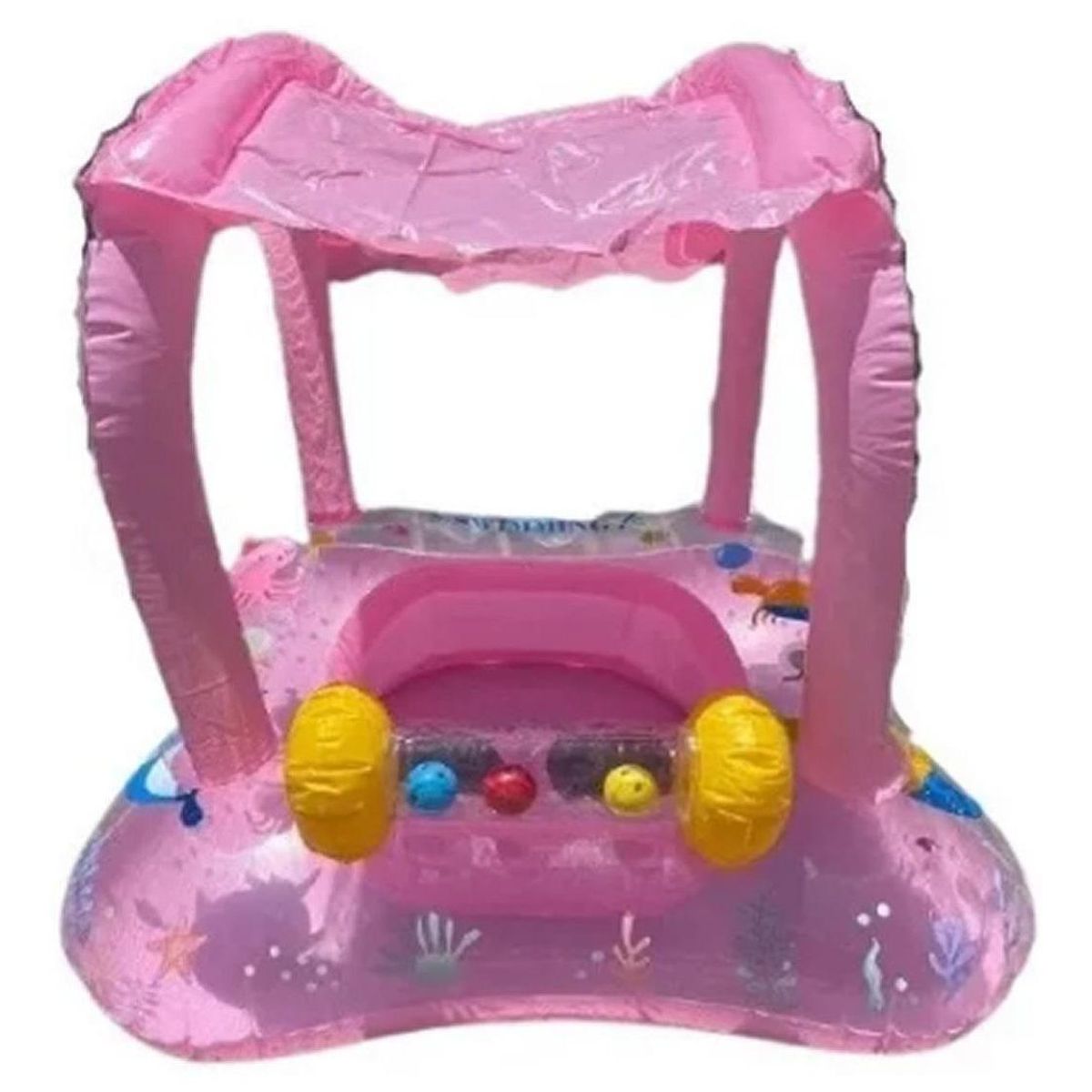 GENERICO - Flotador Infantil Inflable con Techo y Pelotas para Verano