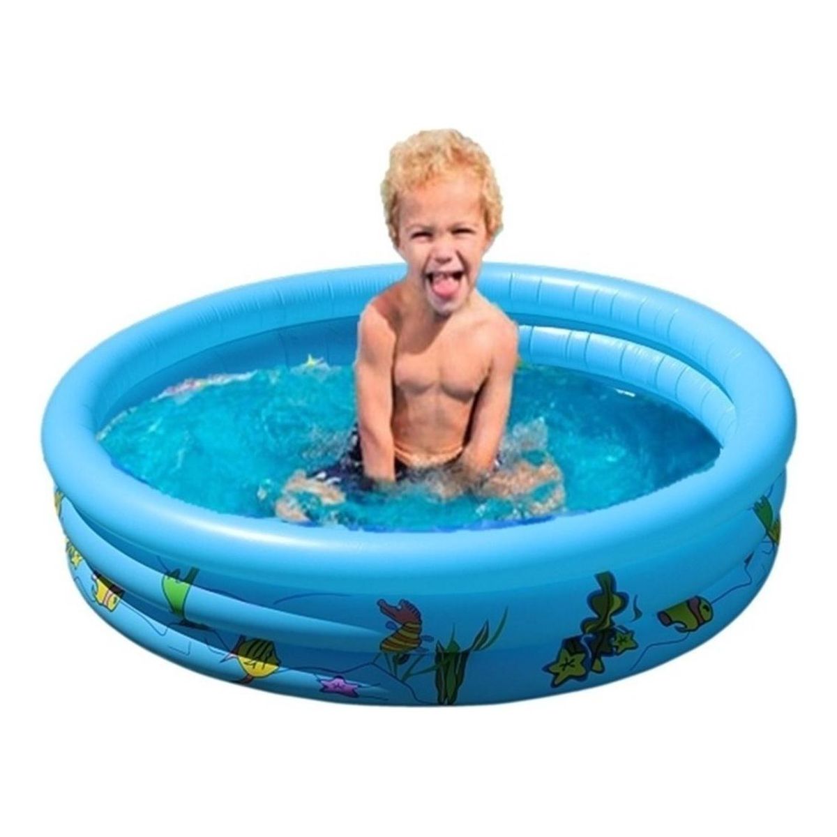 GENERICO - Divertida Piscina Inflable para Bebés con Animales Marinos