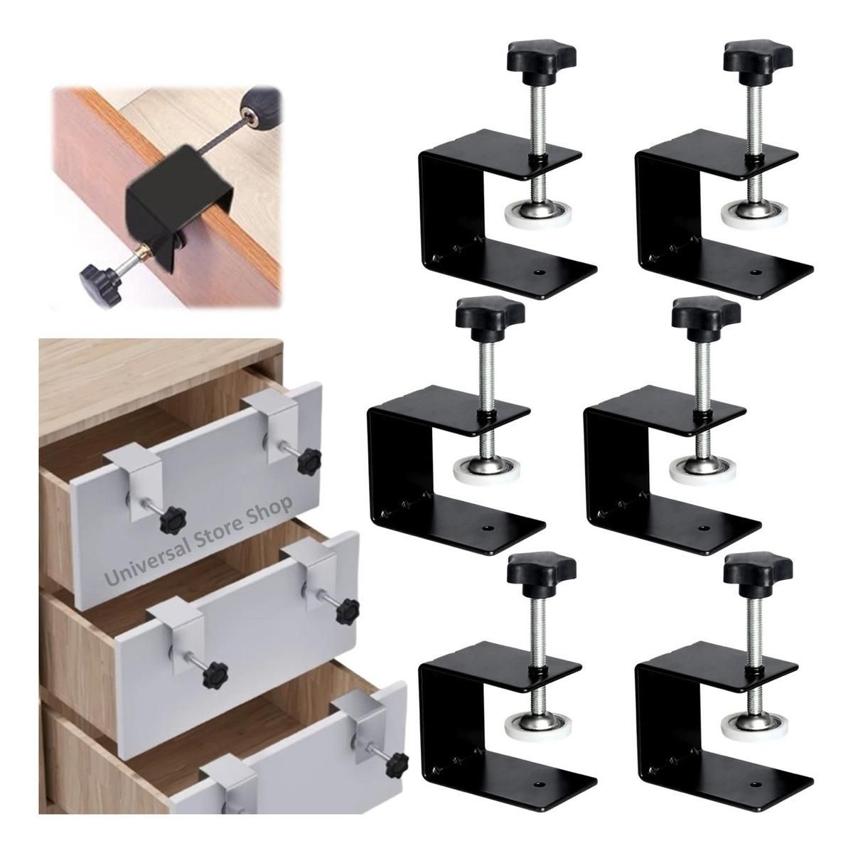 GENERICO - Set de 6 Prensas Abrazaderas de Carpintería de 80 mm