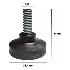 GENERICO - Regatones de Polietileno para Perfil 40x40 Pack de 40 Unid