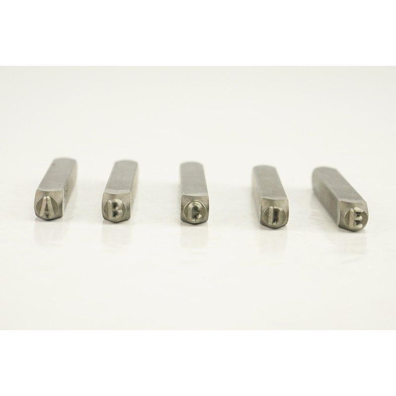 GENERICO - Set 36 Piezas de Números y Letras para Marcar en Metal