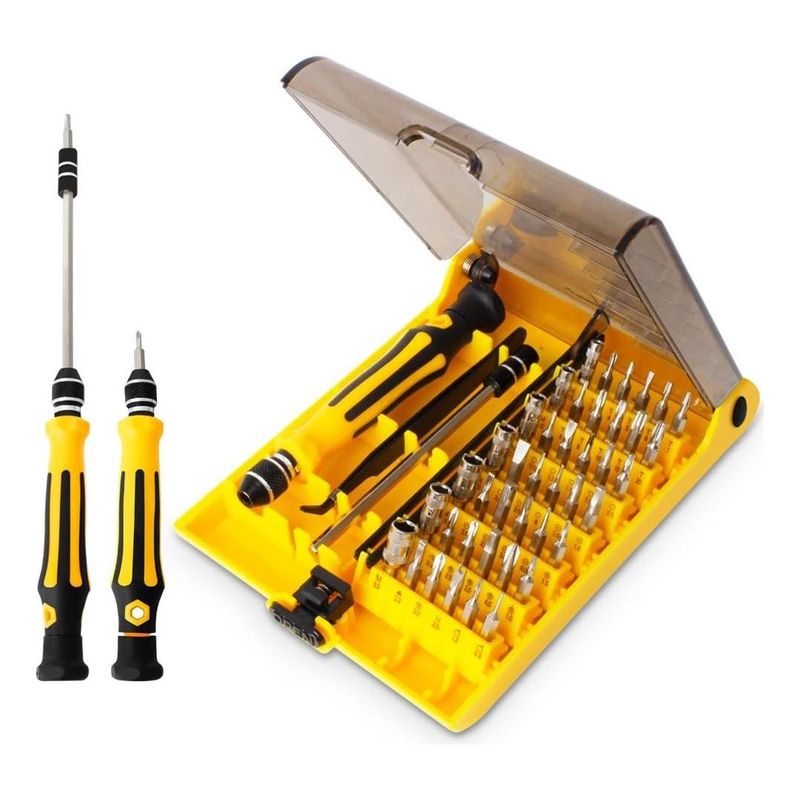 GENERICO - Kit de Destornilladores de Precisión 45 en 1 Ergonómico