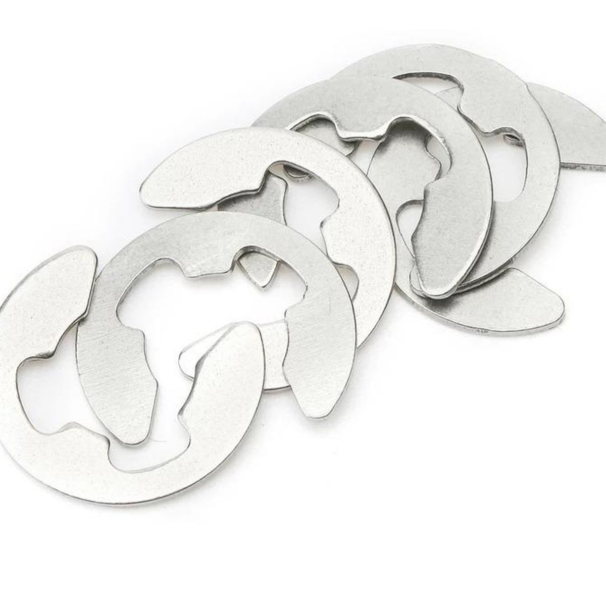 GENERICO - Set de 290 Clips E de Acero Inoxidable para Retención