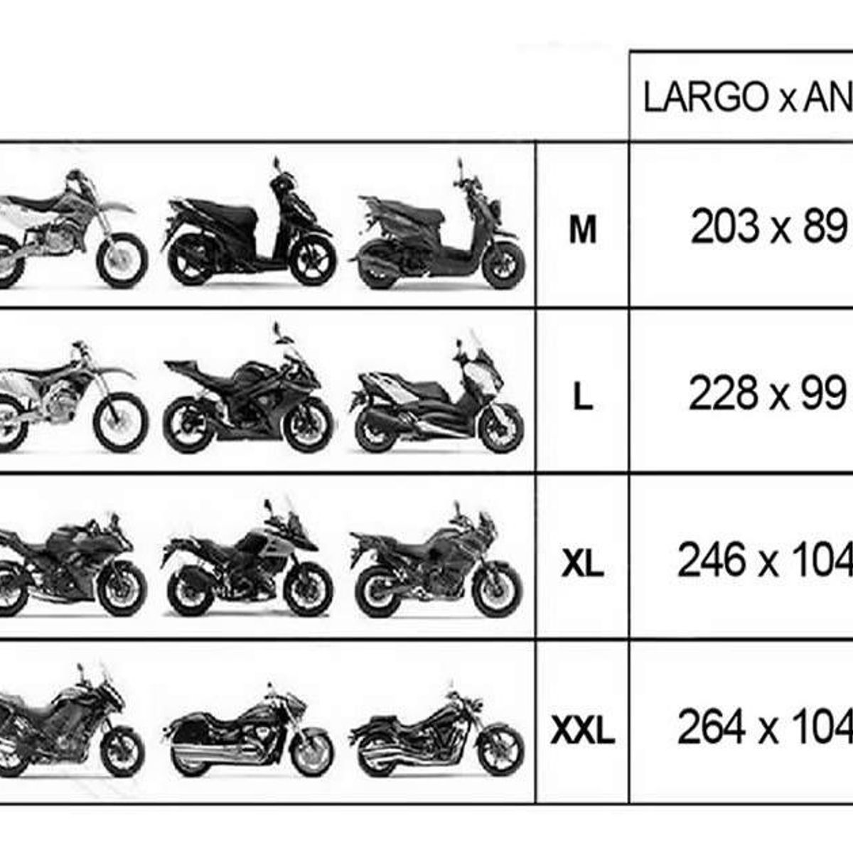 GENERICO - Cobertor Impermeable para Moto de Poliéstern Resistente