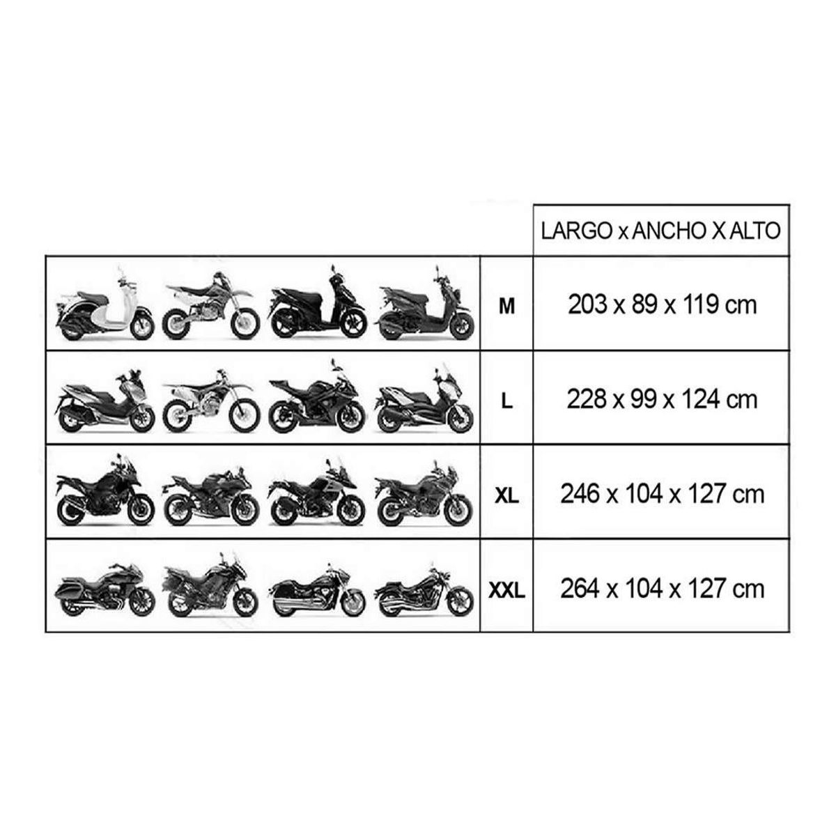 GENERICO - Cobertor Impermeable para Moto de Poliéstern Resistente