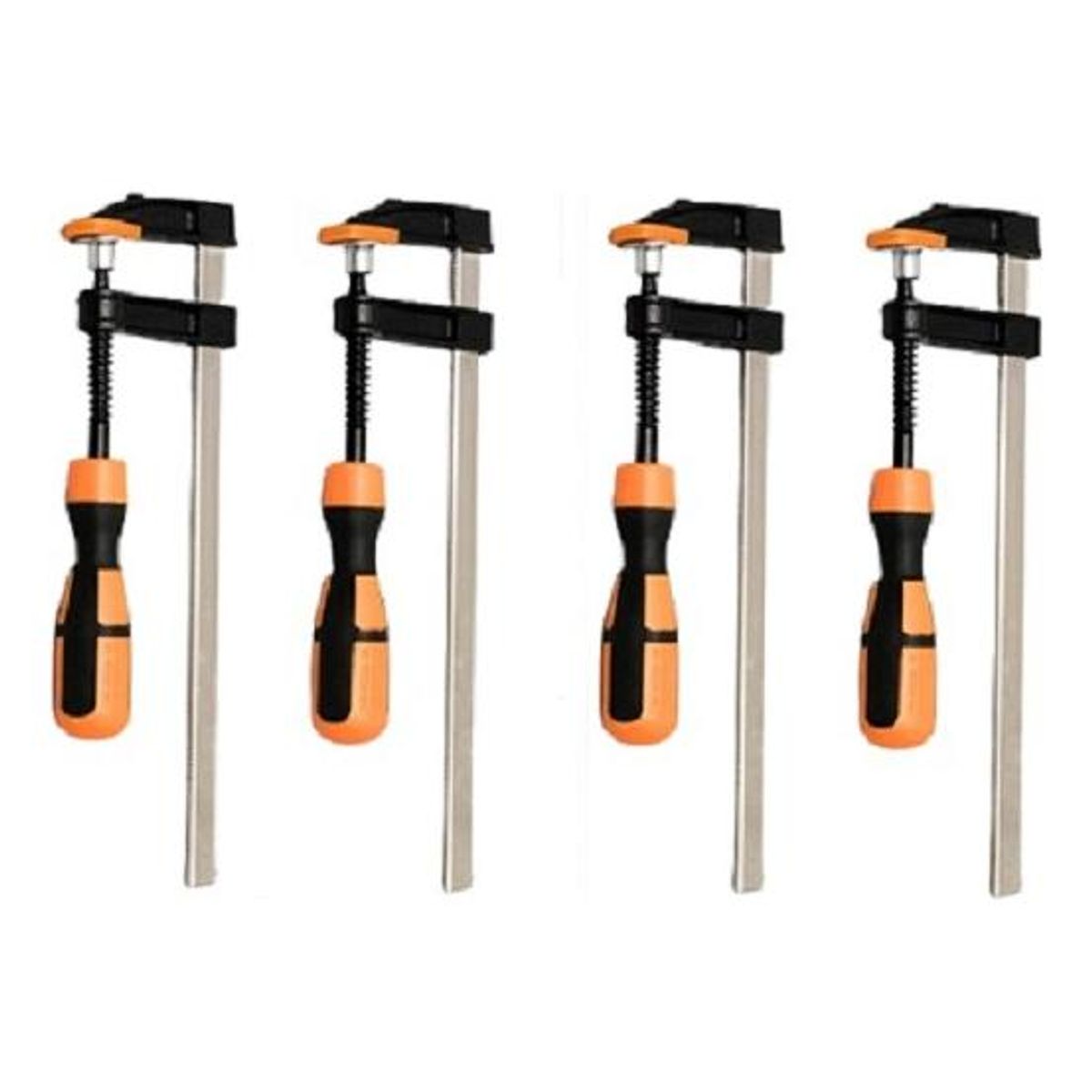 GENERICO - Set de 4 Prensas Sargentos de Acero Inoxidable 50x200mm