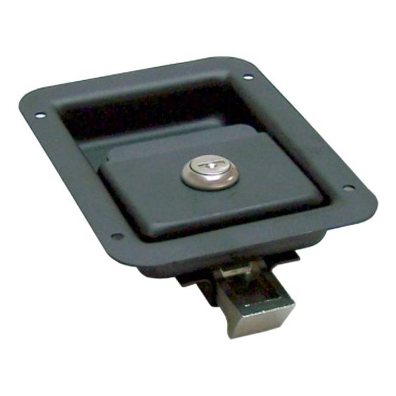 GENERICO - Cerradura de Impacto Negra con Llave para Tablero de Control