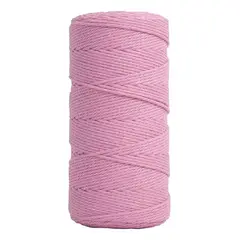 GENERICO - Cordón de Algodón Torcido para Macramé 200m 2mm Sin Vencimiento
