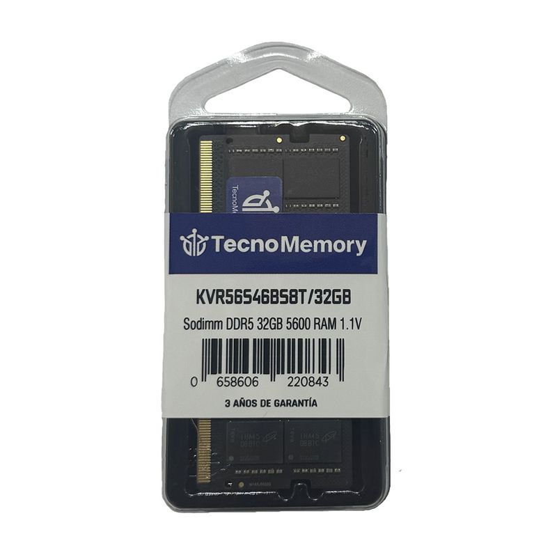 GENERICO - Memoria ram TecnoMemory Sodimm 32GB DDR5 5600Mhz KVR56S46BS832