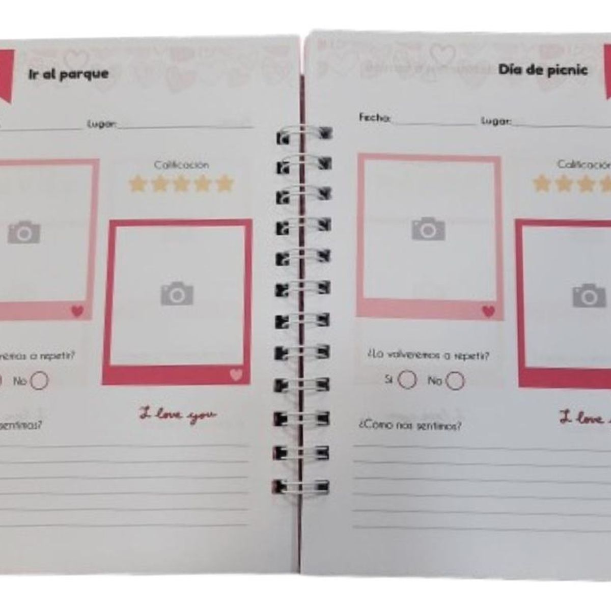 GENERICO - Libreta de Citas para Parejas con Diseño Creativo