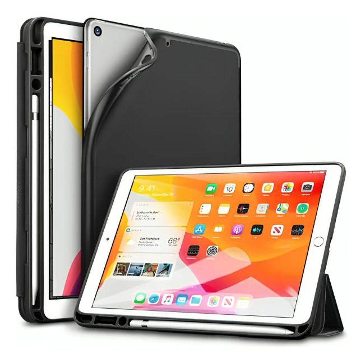 GENERICO - Funda Protectora para iPad 97 con Soporte para Lápiz