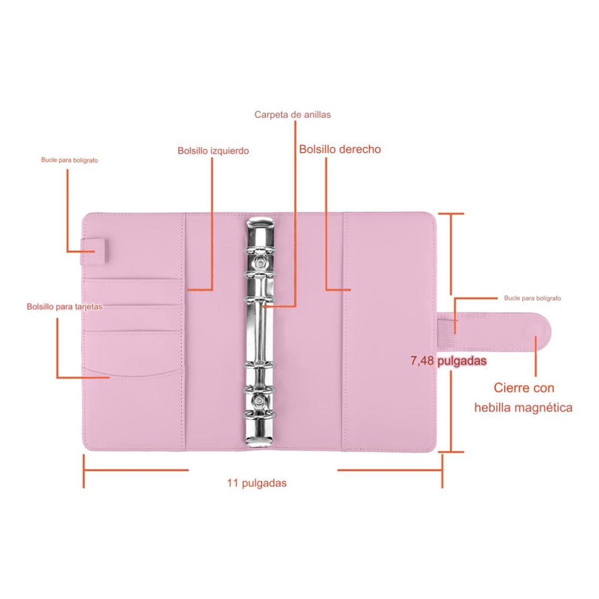 GENERICO - Carpeta A6 de Ahorros Organizador de Dinero Elegante y Práctico