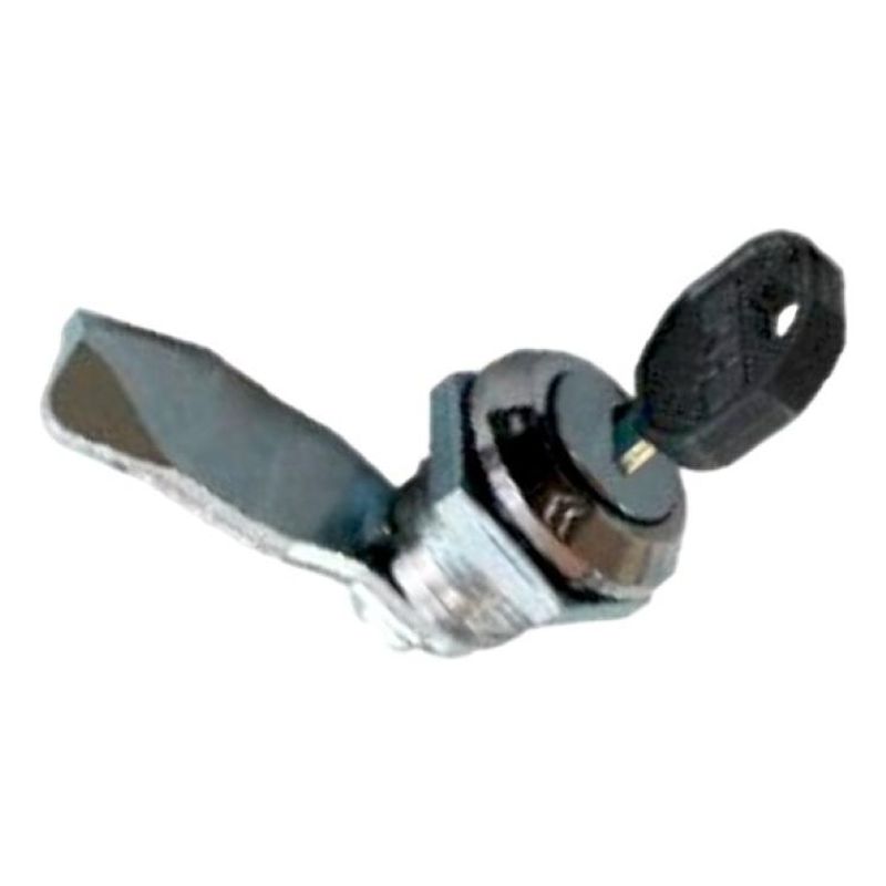GENERICO - Cerradura Cromada con Llave para Tablero de Madera