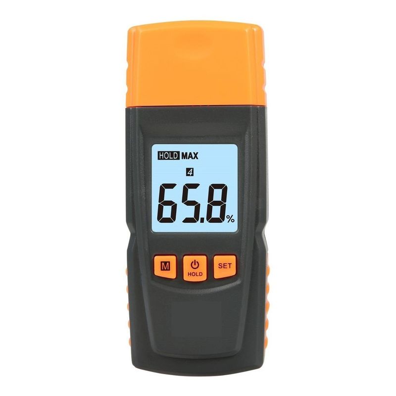 GENERICO - Medidor de Humedad Digital para Madera con Pantalla LCD
