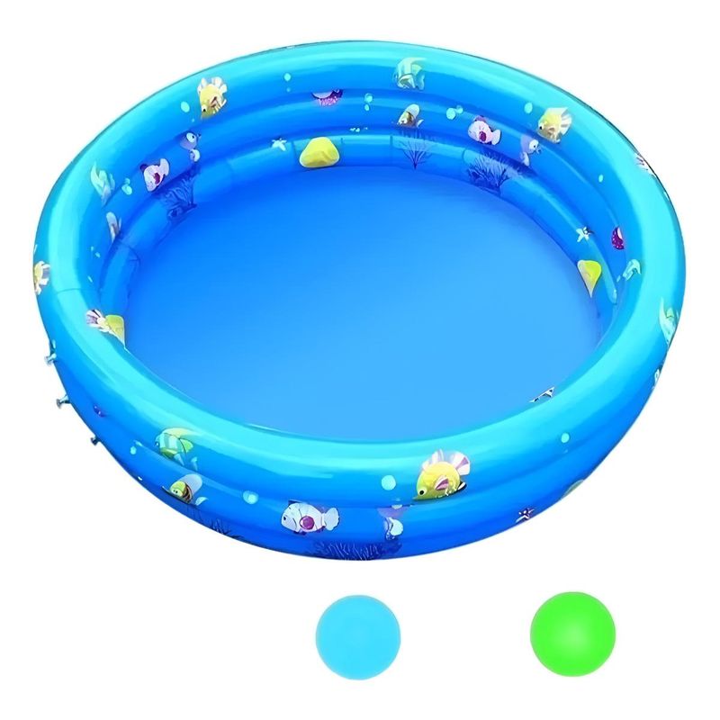 GENERICO - Piscina Inflable 3 Anillos para Diversión Infantil de Verano