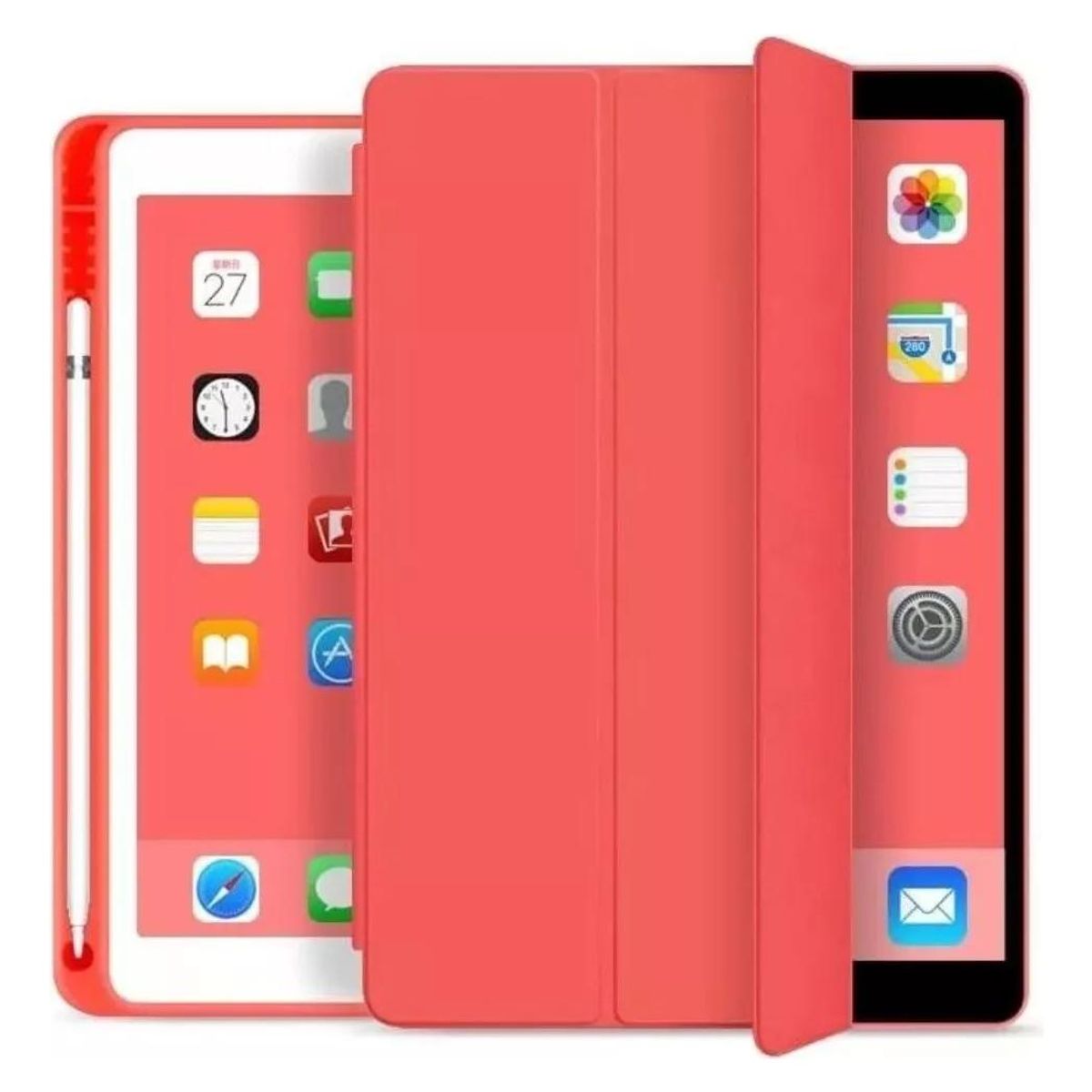 GENERICO - Funda Magnética con Soporte para Apple Pencil para iPad 102