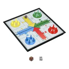 GENERICO - Juego de Mesa Ludo Tablero Plegable Didáctico 20cm x 20cm