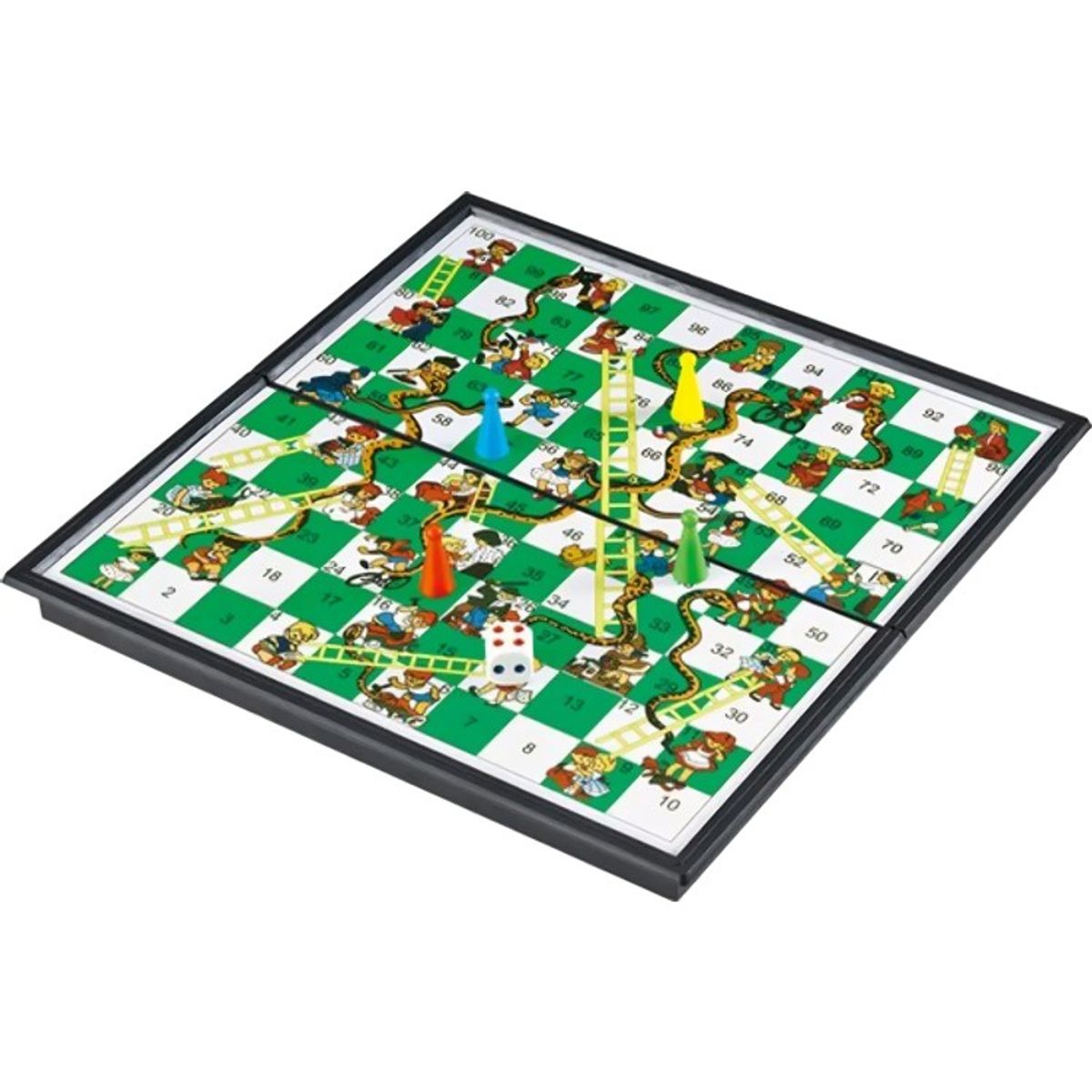 GENERICO - Juego Mesa Tablero Didáctico Escalera  Serpiente Magnética