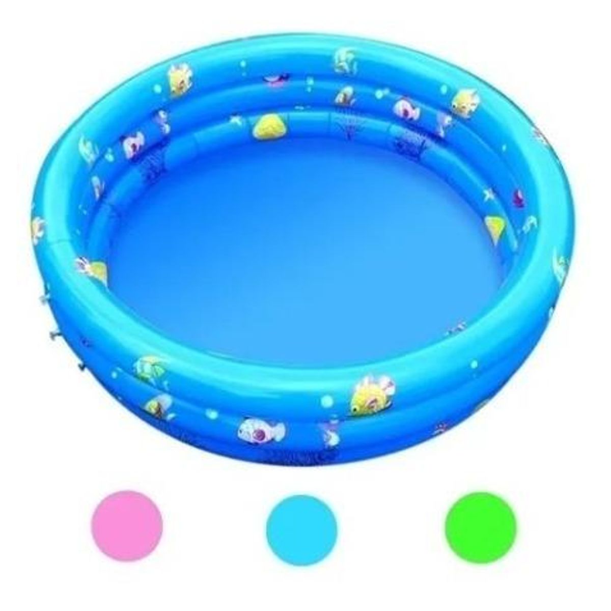GENERICO - Piscina Inflable para Bebés de 3 Anillos y Diversión Oceánica