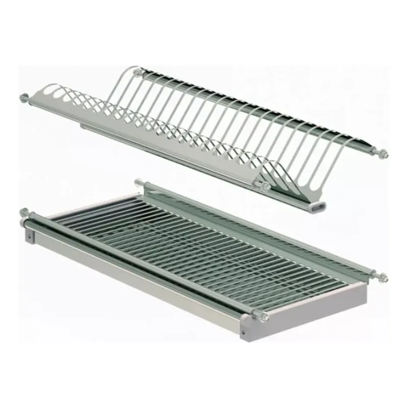 GENERICO - Secador Inoxidable para Platos con Drenaje en Cocina