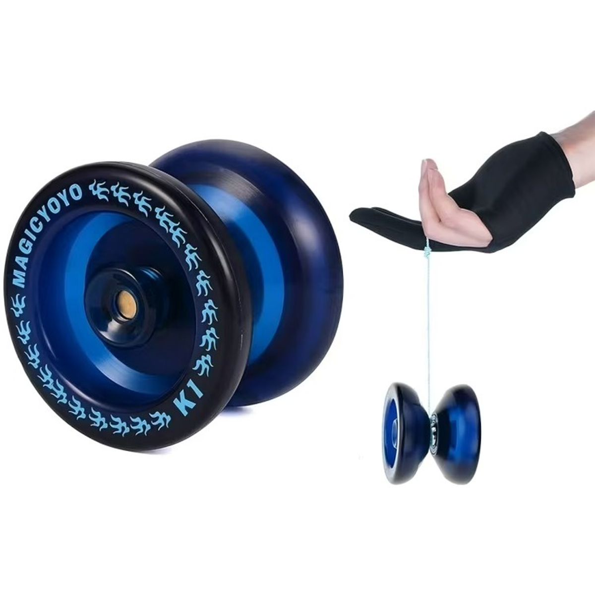GENERICO - Yoyo Profesional Magic K1 Spinner Abs 8 Rodamientos Juego