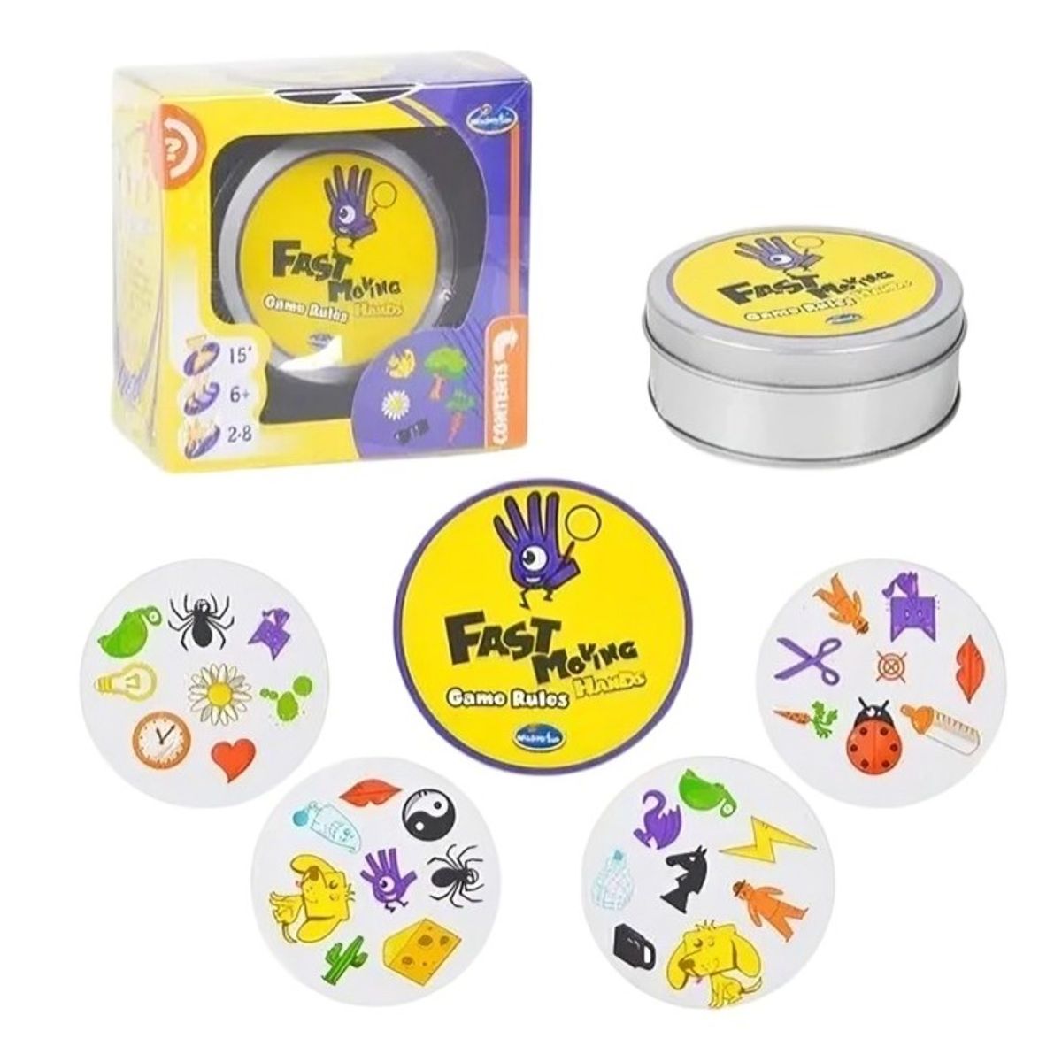 GENERICO - JUEGO DE MESA CARTAS DOBBLE ESPAÑOL MEMORIA INTERACTIVO