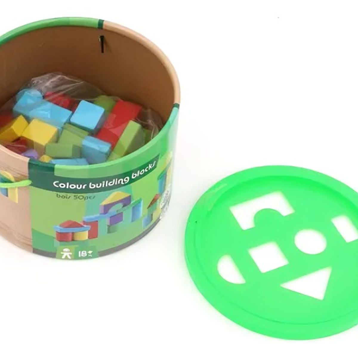 GENERICO - Balde 50 Bloques De Madera