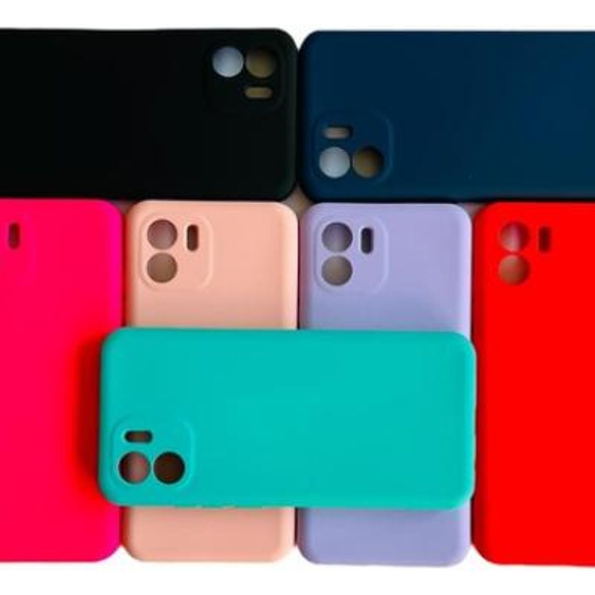 GENERICO - Funda de Silicona Colorida con Protección de Cámara para Xiaomi