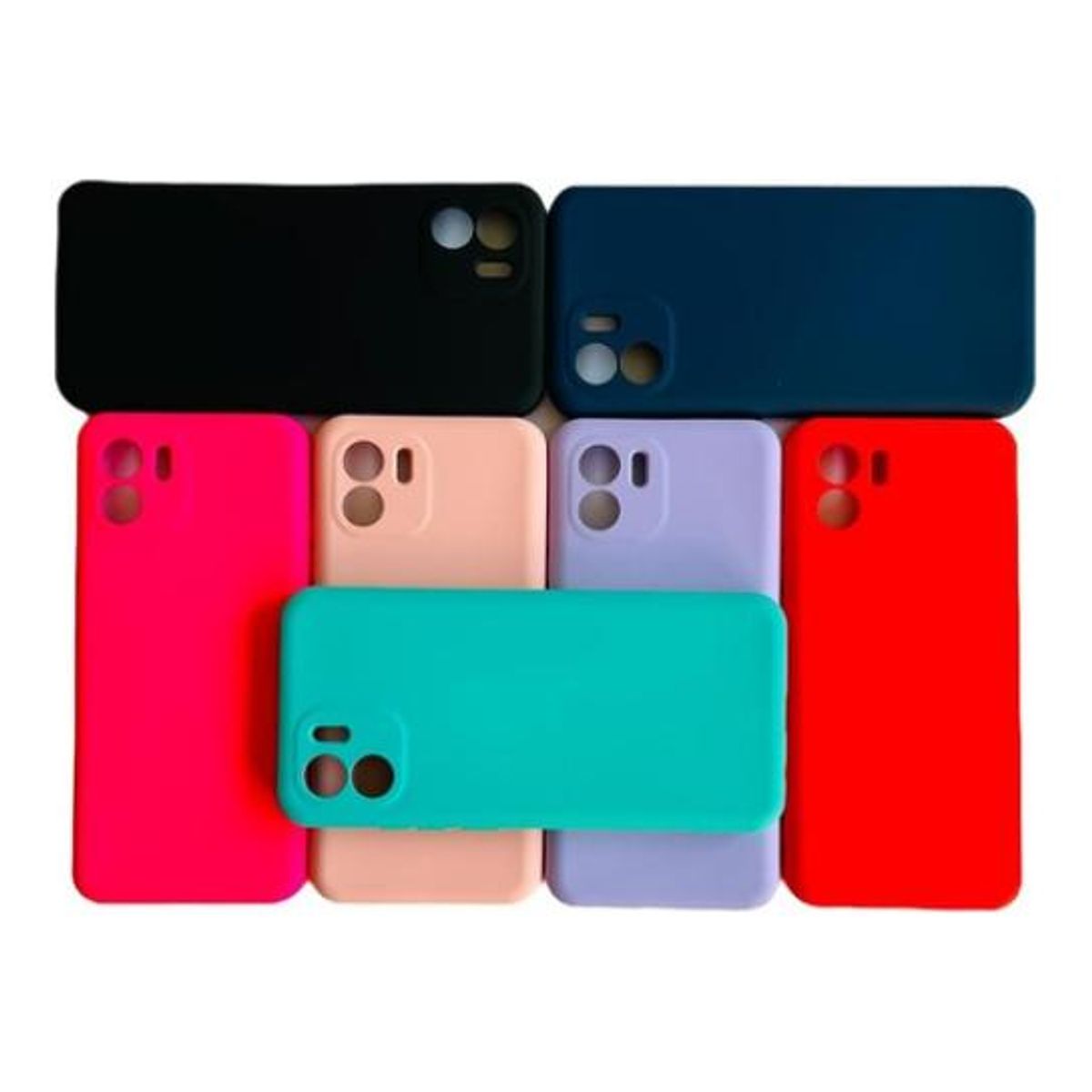 GENERICO - Funda de Silicona Colorida con Protección de Cámara para Xiaomi