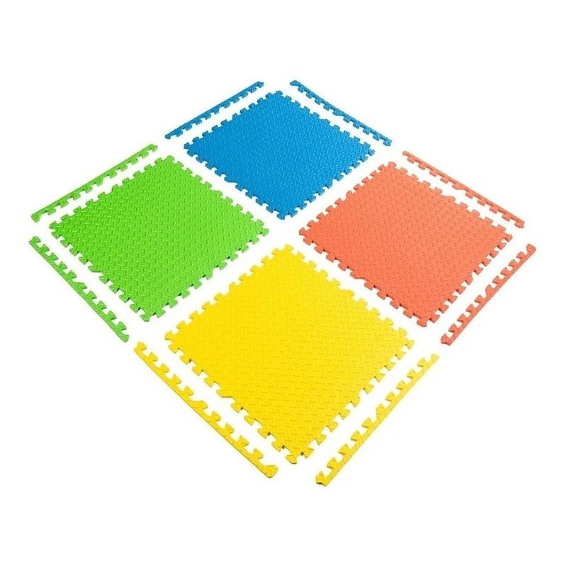 GENERICO - Alfombra de Goma Eva para Niños en Colores Vibrantes 4 Pz