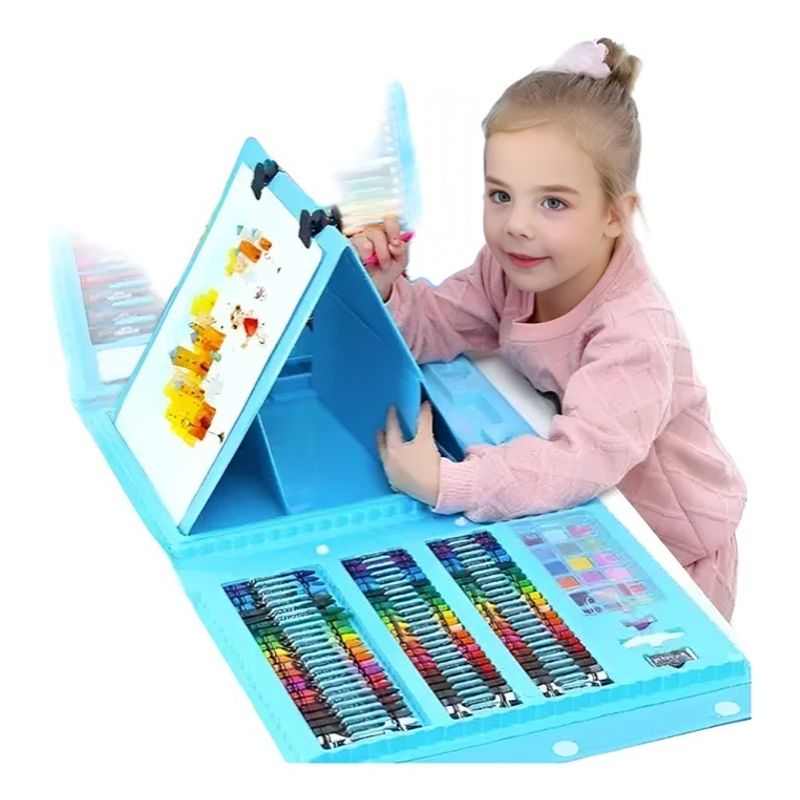 GENERICO - Kit  de Arte y Pintura para Colorear y Dibujar 208 Piezas