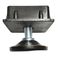 GENERICO - Regatón Ajustable 50x50 con Base de Acero - Pack 10 Unid