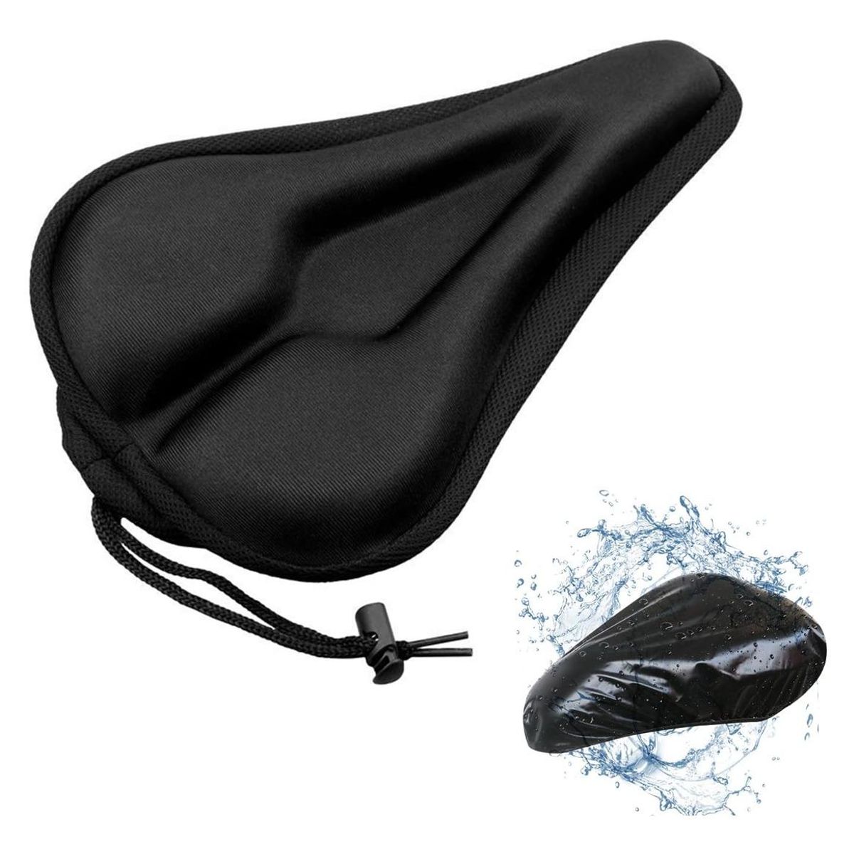 GENERICO - Cojín de Sillín Ergonómico y Cubierta Impermeable para Bicicleta