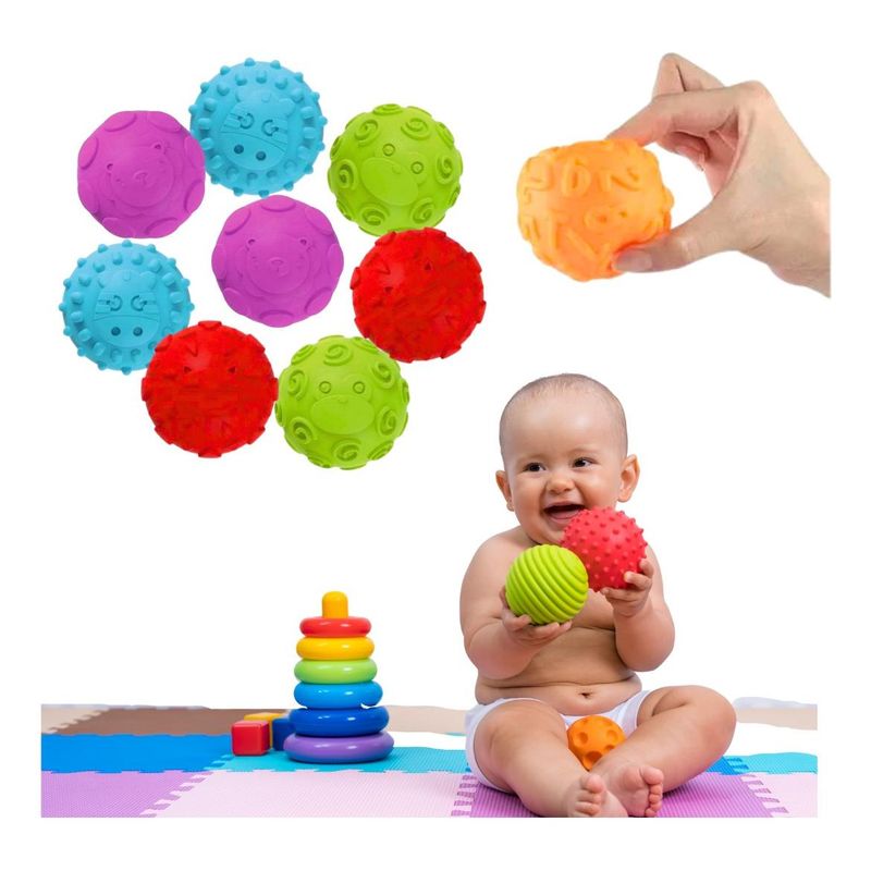 GENERICO - Pelotas Texturizadas para Estimulación Sensorial Infantil
